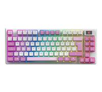 MSI FORGE GK600 TKL WIRELESS VIOLET, QWERTY, UK Layout - MECHANICAL LINEAR SWITCHES - Dye-Sublimated PBT Keycaps, Anti-slip Base, RGB LED, USB 2.0, Bluetooth, 2.4 GHz - Tenkeyless
