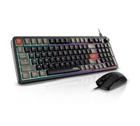 MSI FORGE GM100 Wired Gaming Mouse and GK110 RGB Membrane Gaming Keyboard Bundle