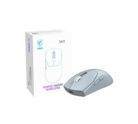 MSI FORGE 340 WIRELESS SKY Gaming Mouse - 12000 DPI Optical Sensor, 1000 Hz polling rate, Symmetrical, 50M+ Click Micro Switches, 6 Buttons, 82-Hour Battery, 1ms Latency, 57g - Wired/Wireless/BT
