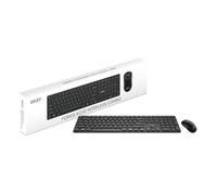 MSI FORGE K210 WIRELESS COMBO, QWERTY, UK Layout - Keyboard + Mouse Bundle, Scissor Switches, Low-Profile, 2.4GHz, 120-hour, rechargeable, USB 2.0, Mouse, 1600 DPI Optical Sensor, Symmetrical