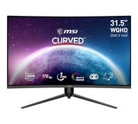 MSI G32CQ5P 31.5 inch WQHD Curved Gaming Monitor - 1500R 2560 x 1440 VA Panel, 170Hz / 1ms, Adaptive Sync, 3-Way Adjustable - DP 1.2a, HDMI 2.0b CEC