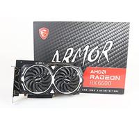 MSI Gaming AMD Radeon RX 6600 8GB GDDR6 128-bit HDMI/DP 2491 MHz Boost Clock FreeSync DirectX 12 VR Ready Graphics Card (RX 6600 Armor 8G V1)