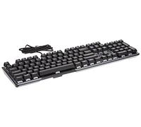 MSI Gaming Gear Backlit RGB LED Kailh Box White Mechanical Switches Anti Ghosting 104 Keys Brushed Aluminum Gaming Keyboard (Vigor GK50 Elite BW)