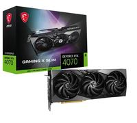 MSI Gaming GeForce RTX 4070 12GB GDRR6X 192-Bit HDMI/DP Nvlink TORX Fan 4.0 Ada Lovelace Architecture Graphics Card (RTX 4070 Gaming X Slim 12G)