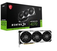 MSI Gaming GeForce RTX 4070 12GB GDRR6X 192-Bit HDMI/DP Nvlink TORX Fan 4.0 Ada Lovelace Architecture Graphics Card (RTX 4070 Ventus 3X 12G) (G4070V3X12)