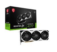 MSI Gaming GeForce RTX 4070 Ti 12GB GDRR6X 192-Bit HDMI/DP Nvlink TORX Fan 4.0 Ada Lovelace Architecture Graphics Card (RTX 4070 Ti Ventus 3X 12G)