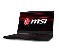 MSI Gaming GF63 9SC-418 Thin Intel® Core™ i7 i7-9750H Laptop 39.6 cm (15.6") Full HD 8 GB DDR4-SDRAM 1.13 TB HDD+SSD NVIDIA® GeForce® GTX 1650 Max-Q Wi-Fi 5 (802.11ac) Windows 10 Home Black
