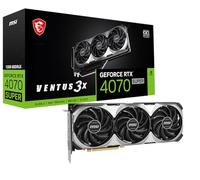 MSI Gaming RTX 4070 Super 12G Ventus 3X OC Graphics Card (NVIDIA RTX 4070 Super, 192-Bit, Extreme Clock: 2520 MHz, 12GB GDRR6X 21 Gbps, HDMI/DP, Ada Lovelace Architecture)