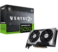 MSI Gaming RTX 5050 8G Ventus 2X OC Graphics Card (8GB GDDR6.128-bit, Extreme Performance: 2617MHz, DisplayPort x3 2.1a, HDMI 2.1b, NVIDIA Blackwell Architecture)