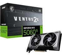 MSI Gaming RTX 5060 Ti 16G Ventus 2X OC Plus Graphics Card (16GB GDDR7, 128bit, Extreme Performance: TBA MHz, DisplayPort x 3 2.1a, HDMI 2.1b, NVIDIA Blackwell Architecture)