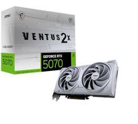 MSI Gaming RTX 5070 12G Ventus 2X OC White Graphics Card (12 GB GDDR7, 192-bit, Extreme Performance: 2557MHz, DisplayPort x3 2.1a, HDMI 2.1b, NVIDIA Blackwell Architecture)