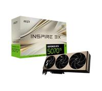 MSI Gaming RTX 5070 TI 16G Inspire 3X OC Graphics Card (16GB GDDR7, 256-bit, Extreme Performance: 2497MHz, DisplayPort x 3 2.1a, HDMI 2.1b, NVIDIA Blackwell Architecture)