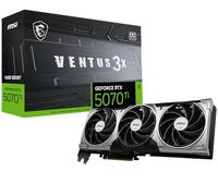 MSI Gaming RTX 5070 Ti 16G Ventus 3X OC Graphics Card (16GB GDDR7, 256-bit, Extreme Performance: 2497 MHz, DisplayPort x 3 2.1a, HDMI 2.1b, NVIDIA Blackwell Architecture)
