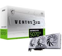 MSI Gaming RTX 5070 Ti 16G Ventus 3X PZ OC Graphics Card (16GB GDDR7, 256-bit, Extreme Performance: 2482MHz, DisplayPort x 3 2.1a, HDMI 2.1b, NVIDIA Blackwell Architecture)