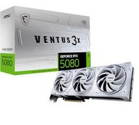 MSI Gaming RTX 5080 16G Ventus 3X OC White Graphics Card (16GB GDDR7, 256-bit, Extreme Clock TBD MHz, DisplayPort x 3 2.1a, HDMI 2.1b, NVIDIA Blackwell Architecture)