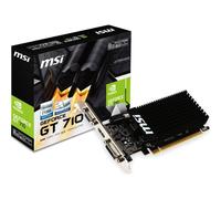 MSI GeForce GT 710 2GD3H LP Graphics Card - 2GB DDR3, Low Profile, Silent Fanless Cooling, HDMI/DVI/VGA