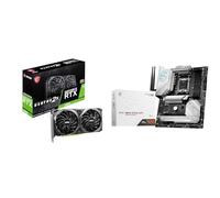 MSI GeForce RTX 3060 VENTUS 2X 12G OC Gaming Graphics Card - 12GB GDDR6, 1807 MHz, PCI Express Gen 4 & MPG B650 EDGE WiFi Motherboard, ATX - Supports AMD Ryzen 7000 Series Processors, AM5-12