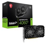MSI GeForce RTX 4060 Ti VENTUS 2X BLACK 16G OC Graphics Card - RTX 4060 Ti GPU,