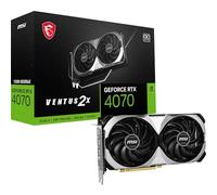 MSI GeForce RTX 4070 VENTUS 2X 12G OC Graphics Card - RTX 4070 GPU, 12GB GDDR6X (21Gbps/192-bit), PCIe 4.0-2 x TORX Fan 4.0 - HDMI 2.1a, DisplayPort 1.4a