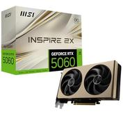 MSI GeForce RTX 5060 8G INSPIRE 2X OC Graphics Card - RTX 5060 GPU, 8GB GDDR7 (28Gbps/128-bit), PCIe 5.0 - DUAL-Fan Thermal Design (2 x STORMFORCE FAN) - HDMI 2.1b, DisplayPort 2.1b