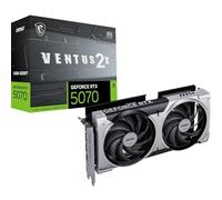 MSI GeForce RTX 5070 12G VENTUS 2X OC Graphics Card - RTX 5070 GPU, 12GB GDDR7 (28Gbps/192-bit), PCIe 5.0 - Dual Fan Thermal Design (2 x TORX FAN 5.0) - HDMI 2.1b, DisplayPort 2.1b