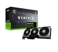 MSI GeForce RTX 5070 12G Ventus 3X OC Graphics Card, RTX 5070, 12GB GDDR7 (28Gbps/192bit), PCIe 5.0 - Triple Fan Thermal Design (3 x TORX Fan 5.0) - HDMI 2.1b, DisplayPort 2.1b