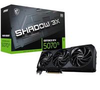 MSI GeForce RTX 5070 Ti 16G SHADOW 3X OC Graphics Card - RTX 5070 Ti GPU, 16GB GDDR7 (28Gbps/256-bit), PCIe 5.0 - Triple Fan Thermal Design - HDMI 2.1b, DisplayPort 2.1b