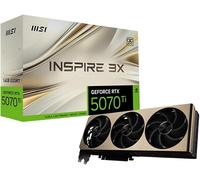 MSI Gaming RTX 5070 TI 16G Inspire 3X OC Graphics Card (16GB GDDR7, 256-bit, Extreme Performance: 2497MHz, DisplayPort x 3 2.1a, HDMI 2.1b, NVIDIA Blackwell Architecture)