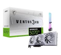 msi GeForce RTX 5070 Ti Ventus 3X PZ OC Triple Fan Graphics Card, 16GB GDDR7, 1406 AI Tops, DLSS 4, AI Content Creation, Local LLM Inference, PCIe 5.0, DP 2.1b x3, HDMI 2.1b, with GPU Holder