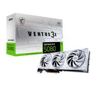 MSI NVIDIA GeForce RTX 5080 16G VENTUS 3X OC WHITE GDDR7 256bit Gaming Graphics card, Boost Clock up to 2655 MHz, PCIe Gen 5, DLSS 4, DP 2.1 x 3, HDMI 2.1 x 1, SFF Ready