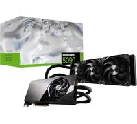 MSI GeForce RTX 5090 32G SUPRIM Liquid SOC Graphic Card - NVIDIA GeForce RTX 5090 GPU, 32GB GDDR7 512-bit Memory, 28 Gbps, PCI Express Gen 5 x 16 Interface, Upto 2565 MHz, STORMFORCE Fan