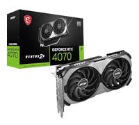 MSI GeForce RTX VENTUS 2X E1 12G OC Graphics Card - RTX 4070 GPU, 12GB GDDR6X (21Gbps/192-bit), PCIe 4.0-2 x TORX Fan 4.0 - HDMI 2.1a, DisplayPort 1.4a
