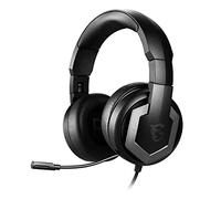 MSI Immerse GH61 Gaming Headset, Hi-Res Virtual 7.1 Surround Sound, Built-in ESS DAC & AMP, 3D Audio, Swappable Ear Cushions, 3.5mm Jack/USB, Carrying Case Included, PC/Mac/PS4/Xbox