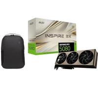 msi Inspire GeForce RTX 5080 16GB GDDR7 3X OC Graphics Card, Blackwell GPU, Triple Fan Cooling, PCIe 5.0, HDMI, 4K/8K Gaming GPU (G5080-16I3C) Bundle with Alienware Backpack