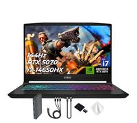 msi Katana 15.6" 165Hz QHD Gaming Laptop, NVIDIA GeForce RTX 5070 8GB, 64GB DDR5 RAM, 3TB Storage(2TB SSD & 1TB Docking Station), Intel Core i7-14650HX, 4 Zone RGB Backlit Keyboard, Windows 11, Black
