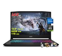 MSI Katana A15 Gaming Laptop 15.6" FHD IPS 144Hz Intel 10-Core i7-13620H (Beats i9-12900H) 64GB RAM 1TB SSD GeForce RTX 4060 8GB RGB Backlit USB-C Nahimic Win11 w/ICP Accessory