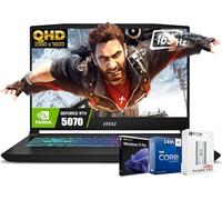 MSI Katana HX Gaming Laptop, 15.6” 165Hz QHD+ IPS Display, 24-core i9-14900HX (UP to 5.8 GHz, GeForce RTX 5070, AI&VR Ready, Copilot+ PC, RGB Backlit Keyboard, Win 11 Pro, Black(64GB DDR5 | 4TB SSD)