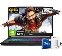 MSI Katana HX Gaming Laptop, 15.6” 165Hz QHD+ IPS Display, 24-core i9-14900HX (UP to 5.8 GHz, GeForce RTX 5070, AI&VR Ready, Copilot+ PC, RGB Backlit Keyboard, Win11, Black(64GB DDR5 RAM | 4TB SSD)