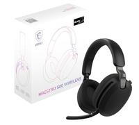 MSI MAESTRO 500 WIRELESS Black Headset, Active Noise Cancelling, Transparency Mode, 2.4GHz Low-Latency, Bluetooth 5.4, 3.5mm Wired, 40mm Drivers, Retractable Flip-to-Mute Mic, 90+ Hr Battery