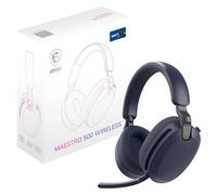 MSI MAESTRO 500 WIRELESS Navy Headset, Active Noise Cancelling, Transparency Mode, 2.4GHz Low-Latency, Bluetooth 5.4, 3.5mm Wired, 40mm Drivers, Retractable Flip-to-Mute Mic, 90+ Hr Battery