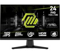 msi MAG 242F 24-inch 1920 x 1080 (FHD) Gaming Monitor, 200Hz, Adaptive-Synch, HDMI, DisplayPort, VESA Mountable, Tilt, Height Adjustable, Speaker, 0.5ms, Black