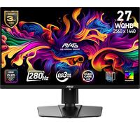 MSI MAG 271QP QD-OLED X28 27" 2560 x 1440 (QHD), 280Hz, Adaptive Sync, HDR Ready, HDMI, VGA Port, VESA Mount, Tilt, 4-sided Slim Bezel, 0.03ms, Black