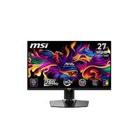 MSI MAG 271QP QD-OLED X28 27-Inch WQHD Gaming Monitor, 2560 x 1440 Quantum Dot OLED Panel, 280Hz, 0.03ms, DisplayHDR True Black 400, HDMI 2.1, DP 1.4a, USB C (15WPD), Tilt/Height Adjustable, Black