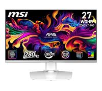 MSI mag 272QPW QD-OLED X28 27 inch WQHD, Gaming Monitor, 2560 x 1440 Quantum Dot OLED Panel, 280 Hz, 0.03 ms, DisplayHDR True Black 400, HDMI 2.1, DP 1.4a, USB C 15WPD, White