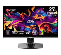 msi MAG 272UP QD-OLED E16 27" 4K UHD Monitor with Tandem QD-OLED Technology (3840×2160), 165Hz, 0.03ms, DisplayHDR True Black 400 Certified, G-SYNC Compatible, HDMI 2.1, DisplayPort 1.4a