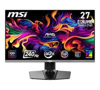 MSI MAG 272UP QD-OLED X24 27-Inch 4K UHD Gaming Monitor, 3840 x 2160, Quantum Dot OLED Panel, 240Hz, 0.03ms, DisplayHDR TRUE Black 400, AMD FreeSync Premium Pro, USB C (15W PD), Frame-less, Black