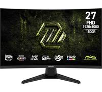 MSI MAG 275CF X24 Gaming Monitor 27" 1920 x 1080 (FHD), 240 Hz, Adaptive Sync, HDR Compatible, HDMI, VGA Port, VESA Mount, Tilt, 4-Side Slim Chassis, 0.5ms, Black