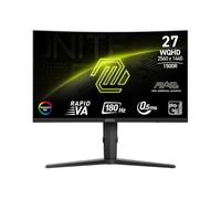 MSI MAG 275CQRF QD E2 27" Monitor 2560 x 1440 (QHD), 180Hz, Free Sync, HDMI, DisplayPort, VGA Port, VESA Mount, Tilt, Speaker, 0.5ms, Black