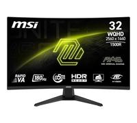 MSI MAG 321CQF E18 32-Inch WQHD 1500R Gaming Monitor, 2560x1440 Rapid VA, 180Hz, 0.5ms, HDR ready, Eye care, AI vision, HDMI 2.0b, DP 1.4a, Frame-less, Tilt Adjustable, Vesa Mount, Black