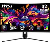 MSI MAG 321CUP QD-OLED 32" 3840 x 2160 (UHD) Computer Monitor, 165Hz, Adaptive Sync, HDMI, DP Port, VESA Mount, Tilt, Speaker, 0.03ms, Black